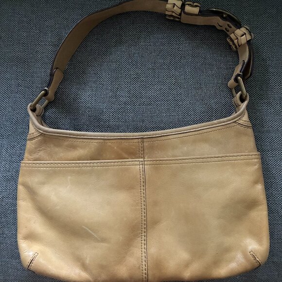 Vintage Coach Hobo Bag Blonde/Tan - Picture 1 of 4